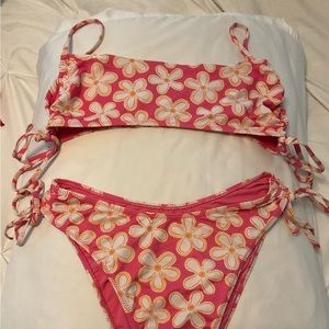 Pink Flower Bikini